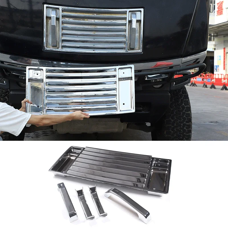 Для 2006-09 Hummer H2 ABS ярко-серебристый автомобильный Стайлинг переднего капота