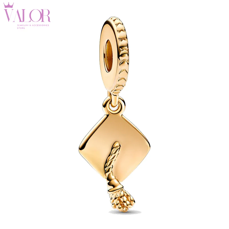 

2023 S925 Student Ceremony Graduation Season Fashion Trend Jewelry Doctor'S Hat Pendant Student Commemorative Gift Whole Sale