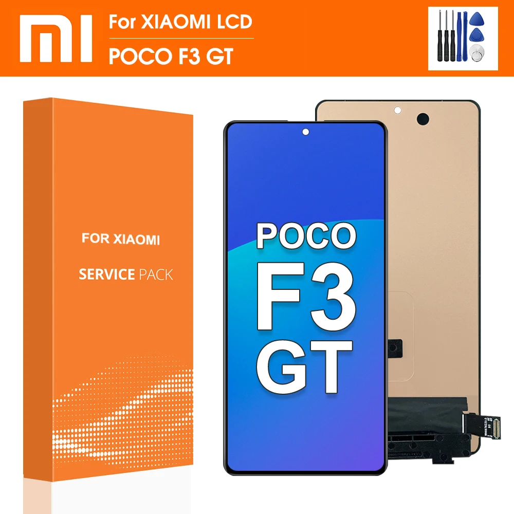 

6,67 "Оригинальный дисплей Xiaomi Poco F3 GT, рамка, сенсорная панель, дигитайзер для Xiaomi POCO F3 GT MZB09C6IN M2104K10I, экран