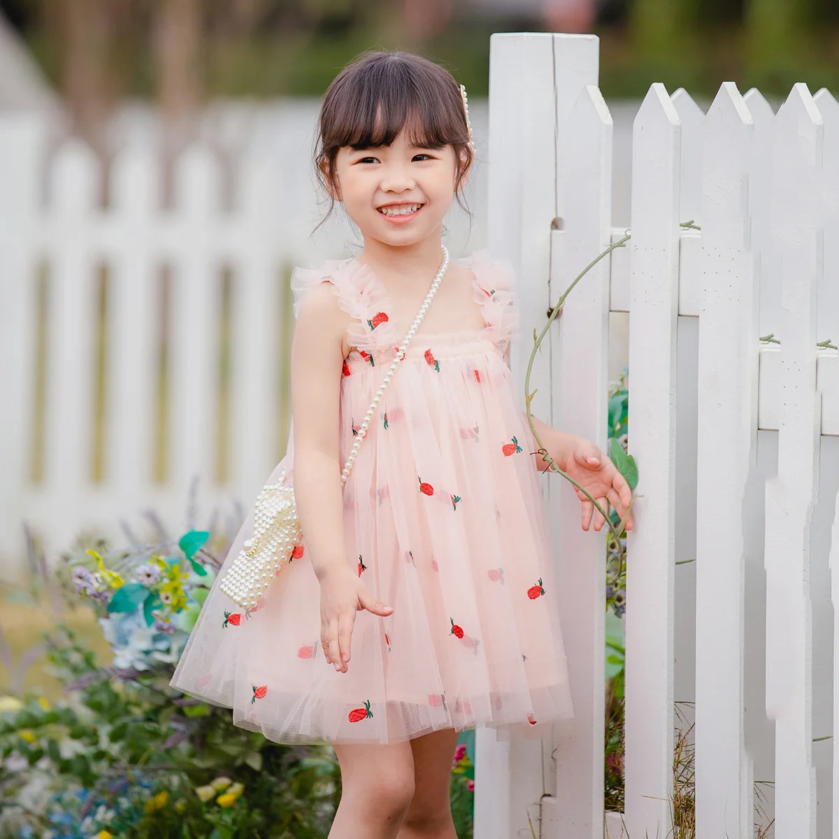 

Children'sdress 2022 Summer New Suspenders Girls Dress Girls Embroidered Gauze Dress Toddler Girl Princess Dress