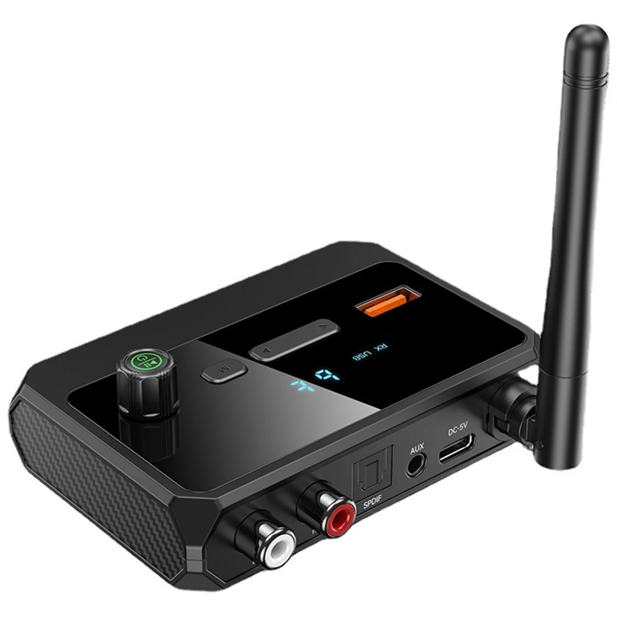 Bluetooth 5.3 Цифровой дисплей Bluetooth-приемник Волоконно-оптический коаксиальный
