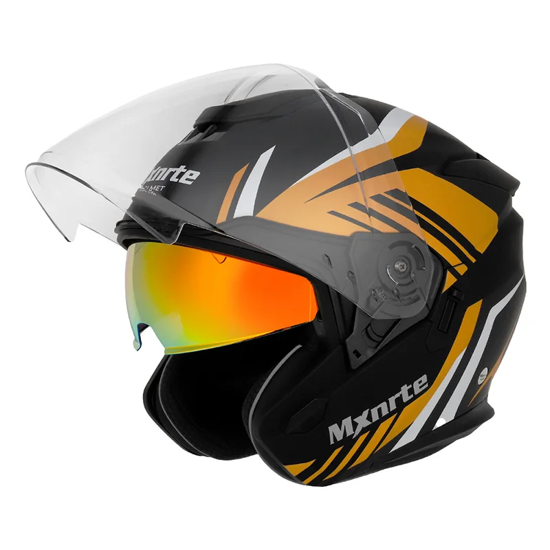 ECE одобренный Mxnrte Gatling двухцветный шлем для мужчин и женщин полушлем с двойными