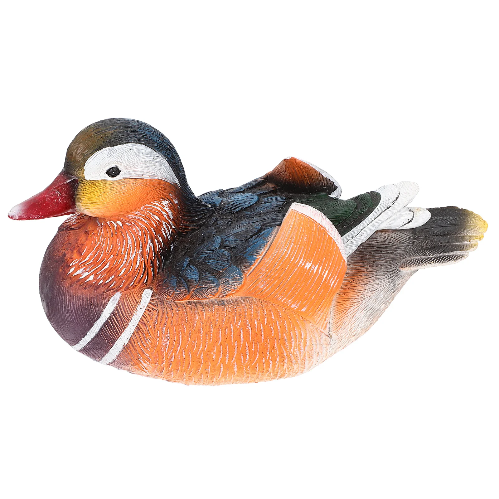 

Simulated Animal Ornaments Fish Tank Decoration Fountain Simulation Mandarin Duck Floating Pond Figurine Decorate Resin Lovers