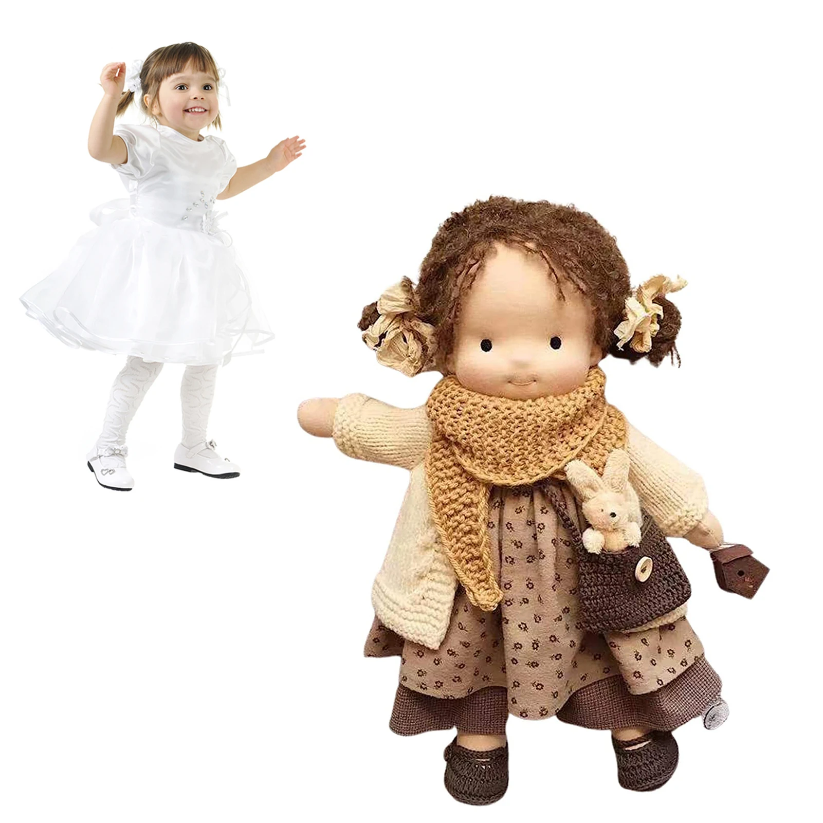 

Детская кукла ручной работы, мягкая игрушка для малышей, младенцев и малышей, 12 дюймов, мягкие плюшевые Тряпичные куклы