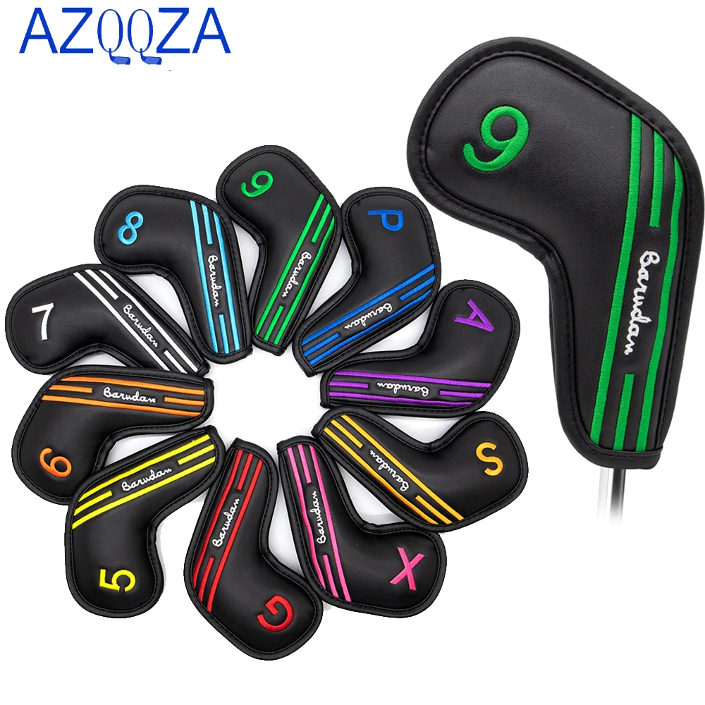 Set,10pcs Synthetic Leather Golf Club Covers For Oversized G