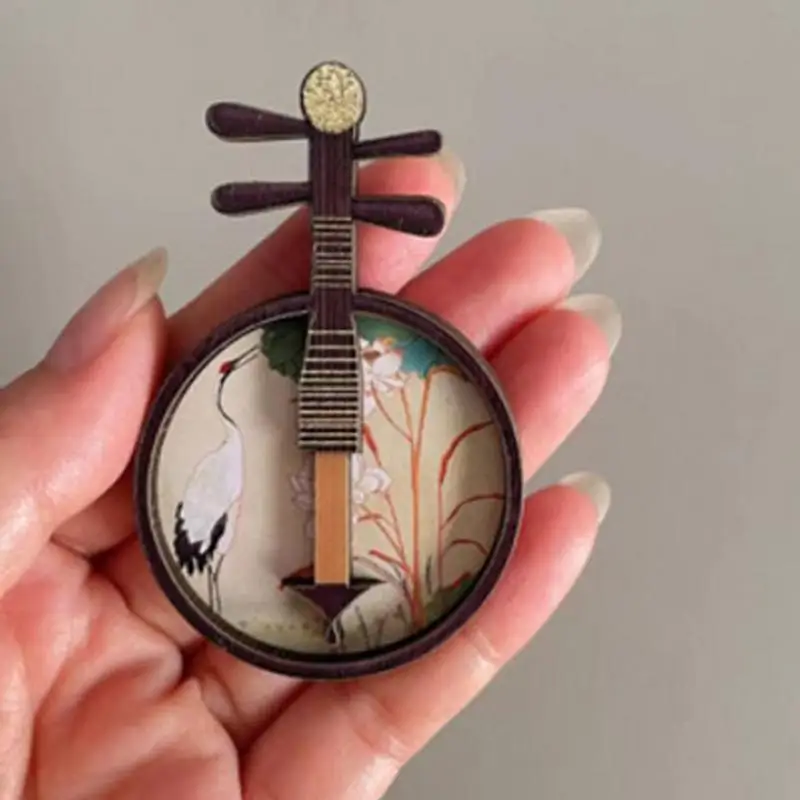 Кукольный домик Guzheng миниатюрный инструмент китайские антикварные инструменты