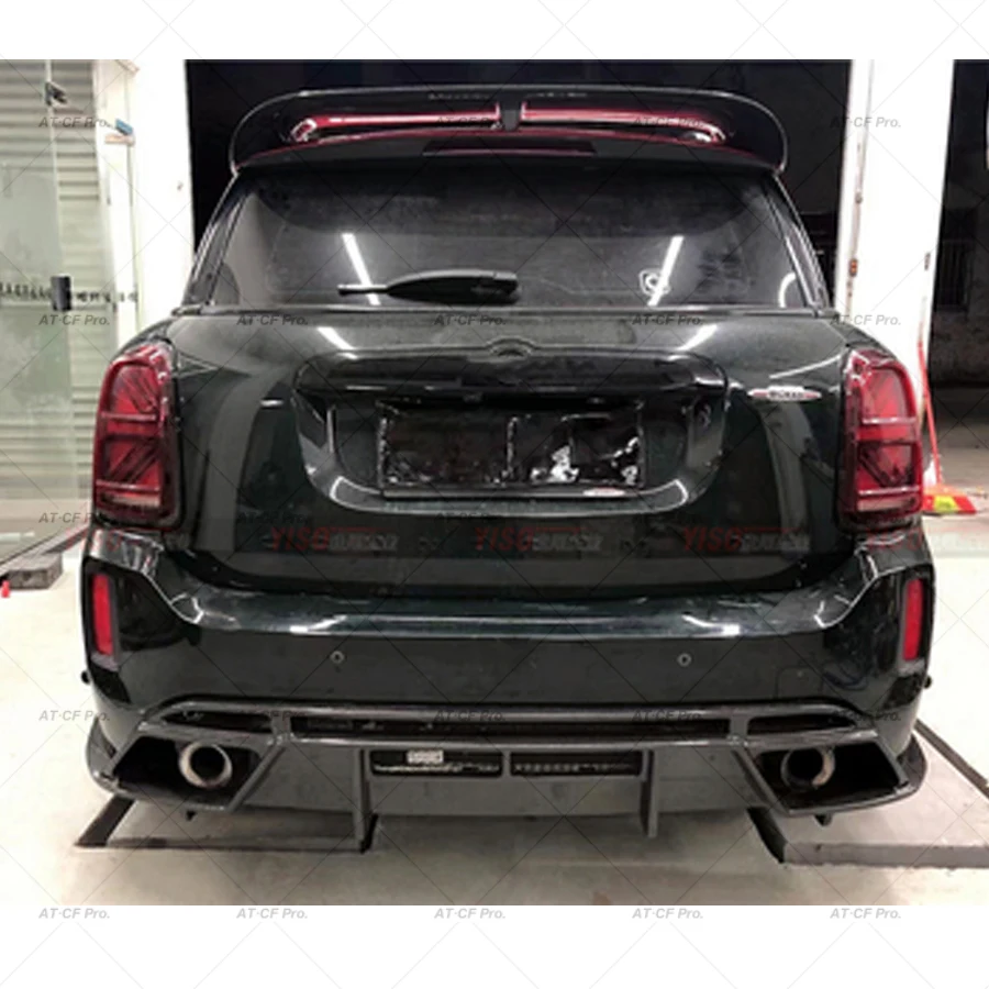 F60 углеродное волокно задний спойлер на крышу автомобильный Стайлинг задние