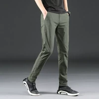 stretch pants for male youth straight slim trouser 2022 spring new mens trousers casual fashion