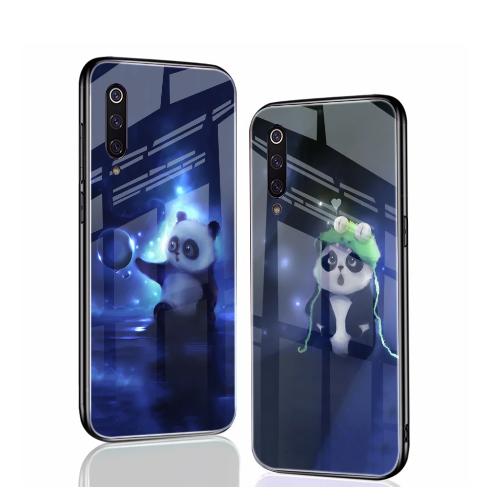 

Cute Panda Animal for Xiaomi Mi 11 11T 10 Ultra 10T 9T Pro NE 5G Xiaomi Note 10Lite 10Pro A3 Lite Poco M3 X3 Tempered Glass Case