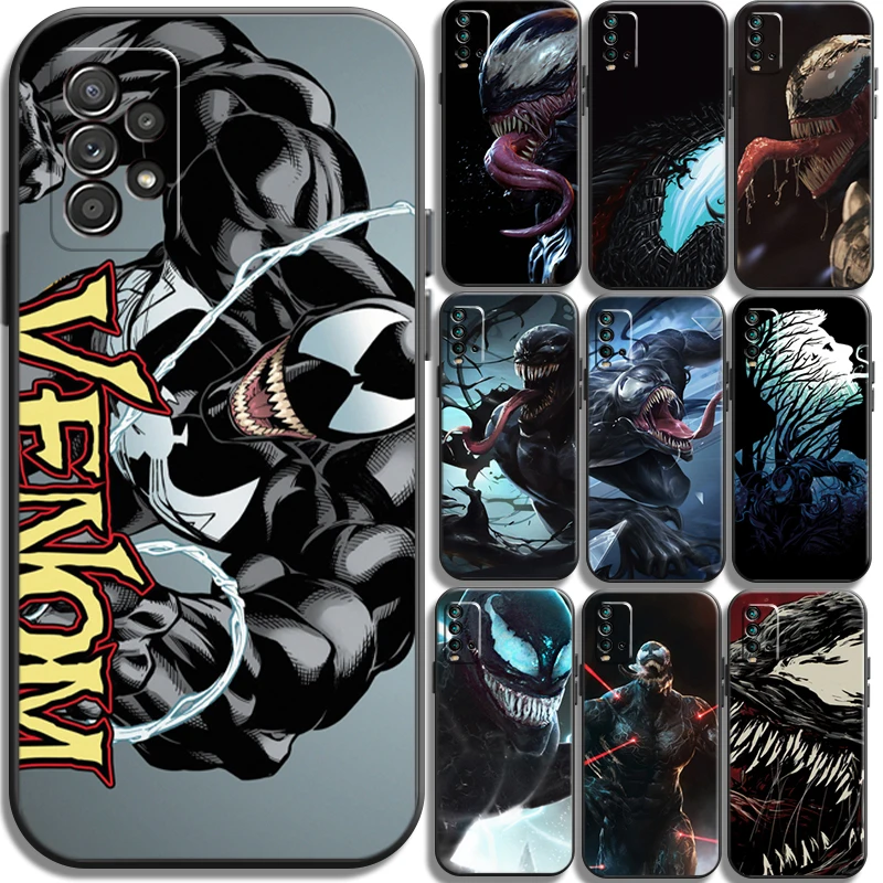 

Marvel Venom Heroes Phone Cases For Xiaomi POCO X3 GT X3 Pro M3 POCO M3 Pro X3 NFC X3 Mi 11 Mi 11 Lite Cases Soft TPU Carcasa