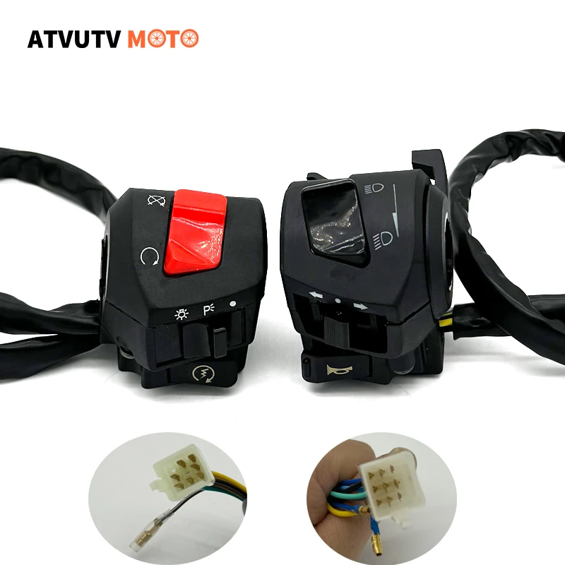Рукоятка для мотоцикла 22 мм левый и правый переключатели сигнал поворота