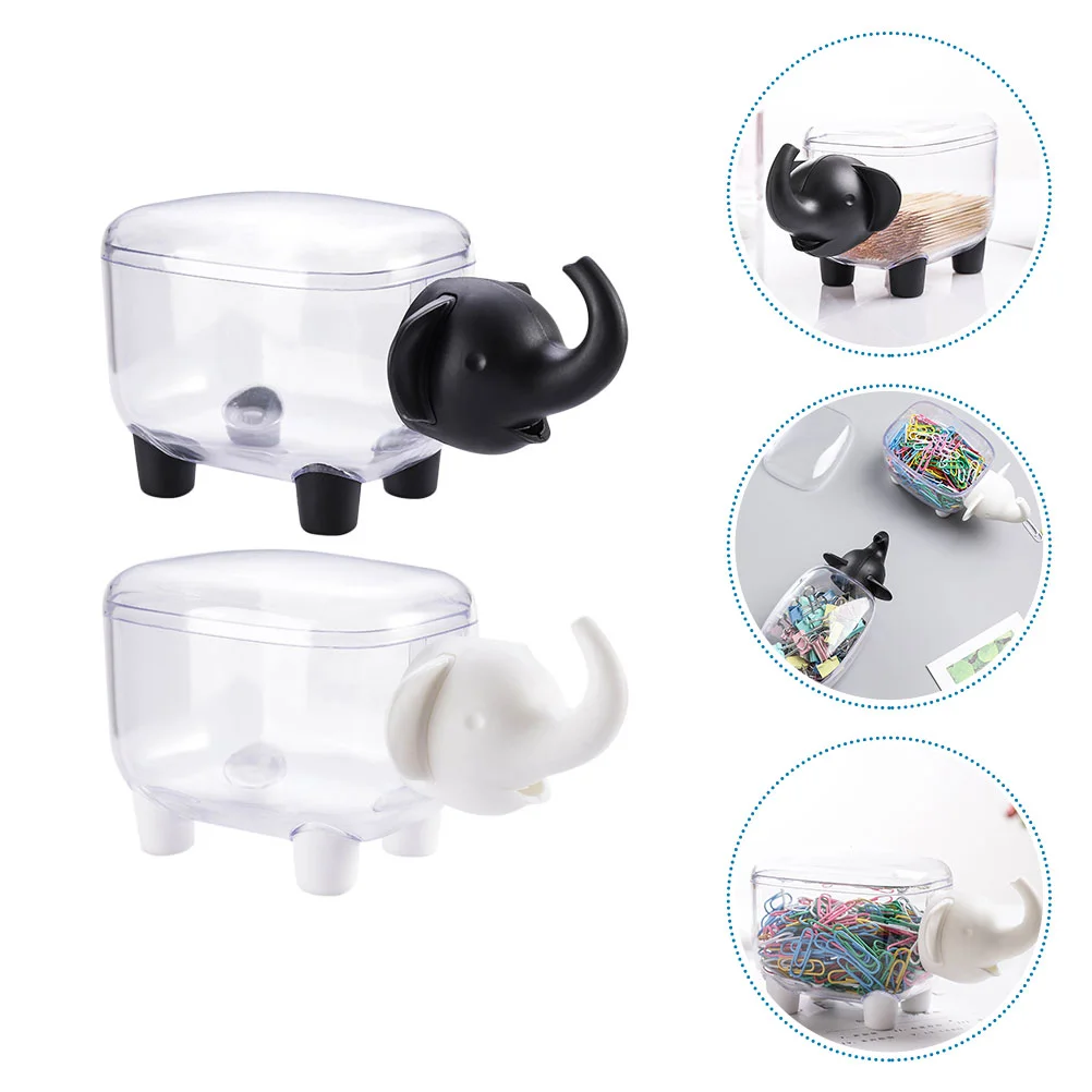 

2Pcs Cosmetic Cotton Pad Dispenser Clear Plastic Cotton Pad Holder Organizer for Home