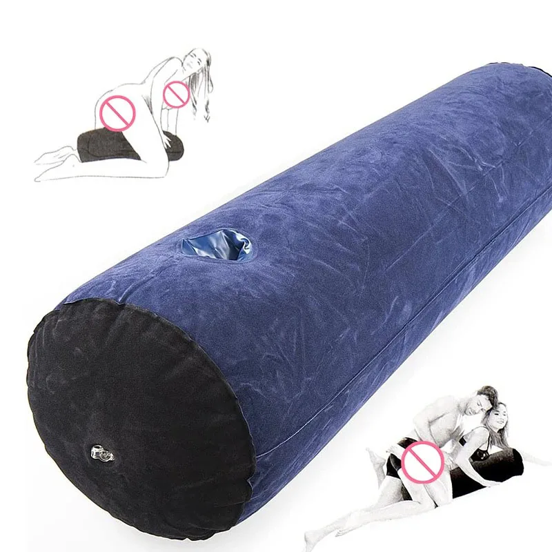

Man Deep Sleeping Hugging Pillow Inflatable Bolster Roll Wedge Cushion Body Back Neck Spine Relief Sex Air Pillows Toys BDSM