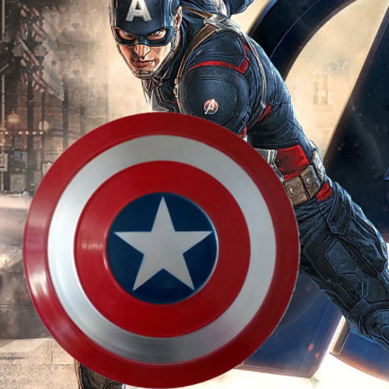 

Металлический Щит MARVEL 2022, Капитан Америка, игрушки 1:1, украшение на стену, оружие супергероя, реквизит для косплея, креативный домашний декор