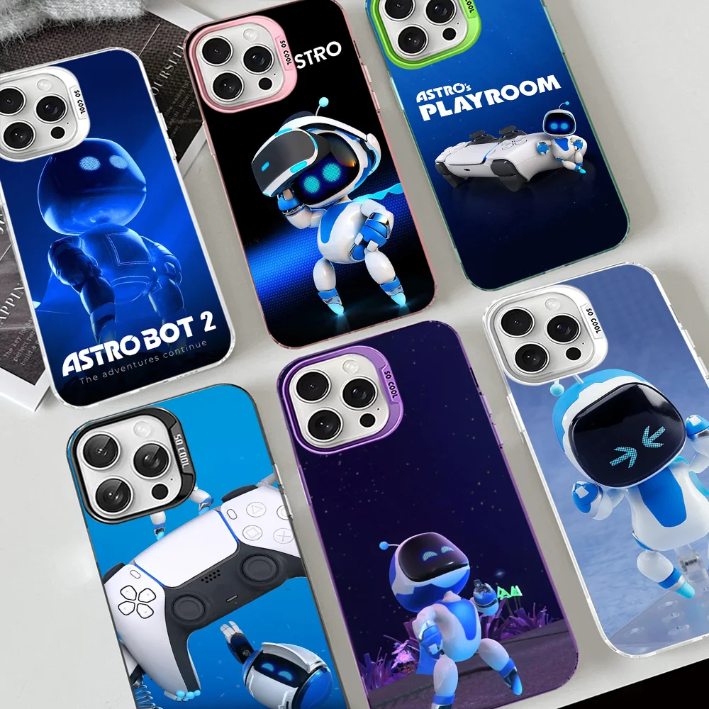 Чехол для телефона Game A-AstroS B-Bot iPhone 16 15 14 13 12 11 Pro Max X XR XSMAX 8 7 Plus матовая
