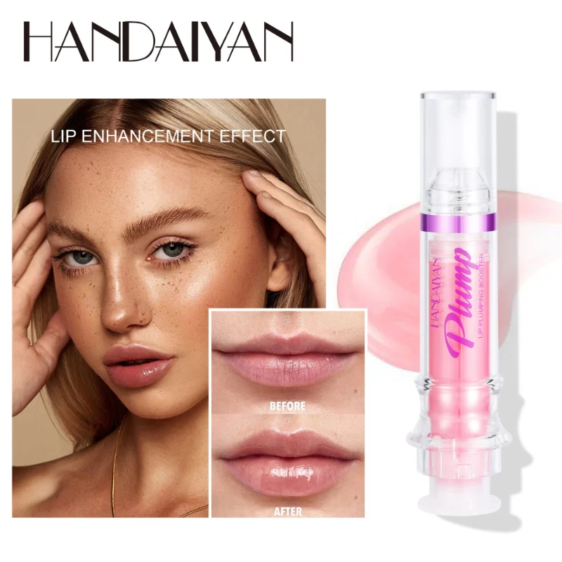 

HANDAIYAN New Needle Tube Lip Rich Lip Color Slightly Spicy Lip Honey Dudu Lip Glass Mirror Lip Glaze Cosmetics