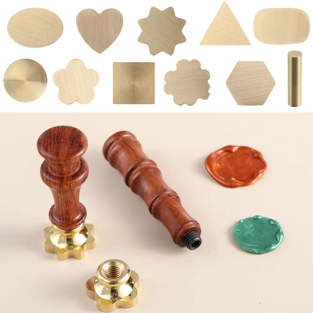 

Card Round Wedding Invitation Love Heart Scrapbooking Paint Seal Merry Christmas Wax Copper Head Wax Sealing Stamp