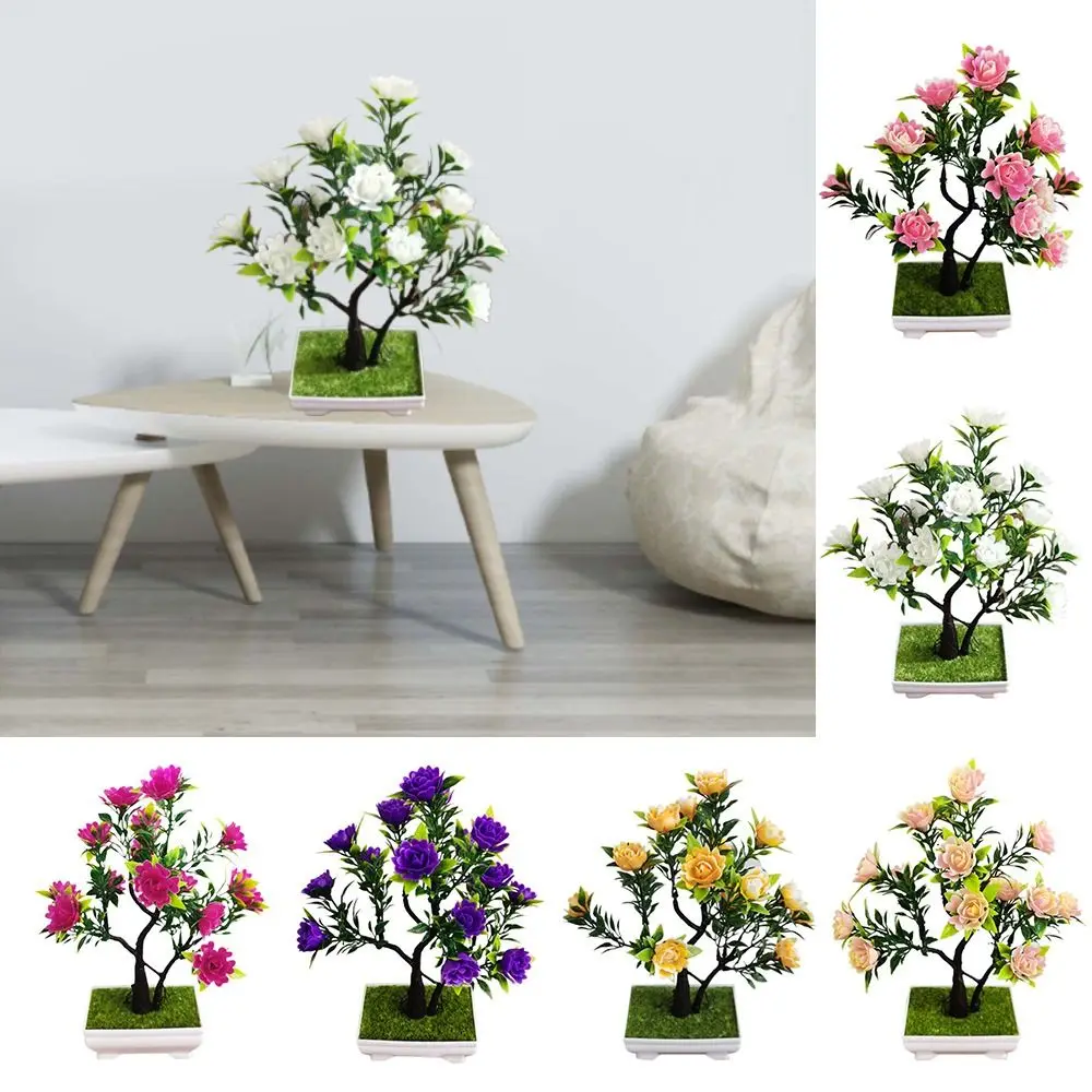 Искусственные растения бонсай маленький горшок для деревьев искусственные