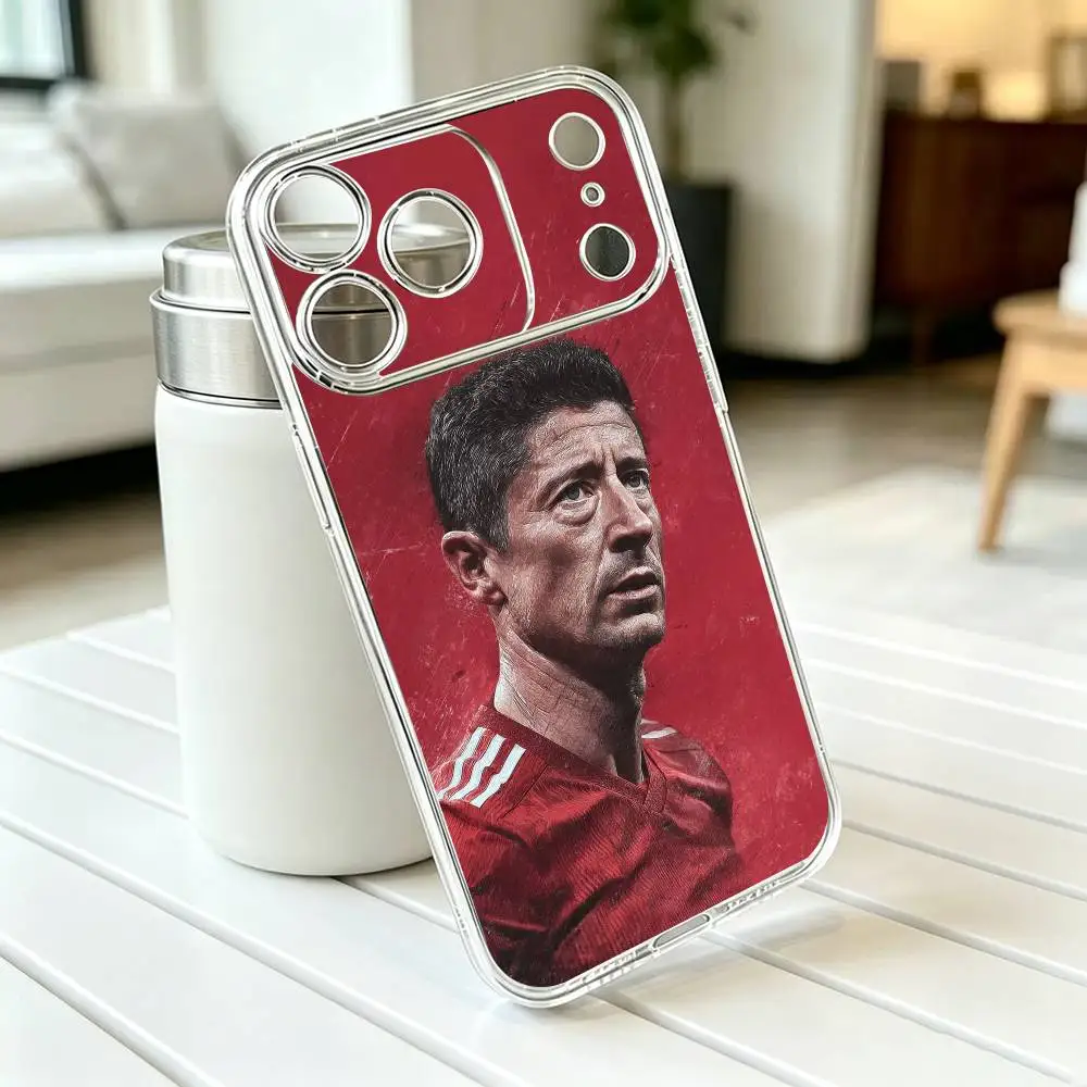 Фото Чехол для телефона R-Robert Lewandowski для iPhone 17 16 15 14 13 12 11 Mini Pro Max Plus, прозрачный чехол, подарок №2