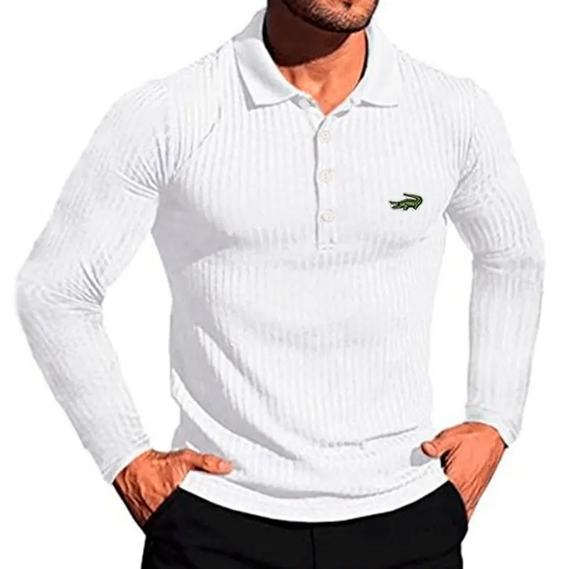 

Мужская рубашка-поло CARTELO с вышивкой, с воротником-стойкой