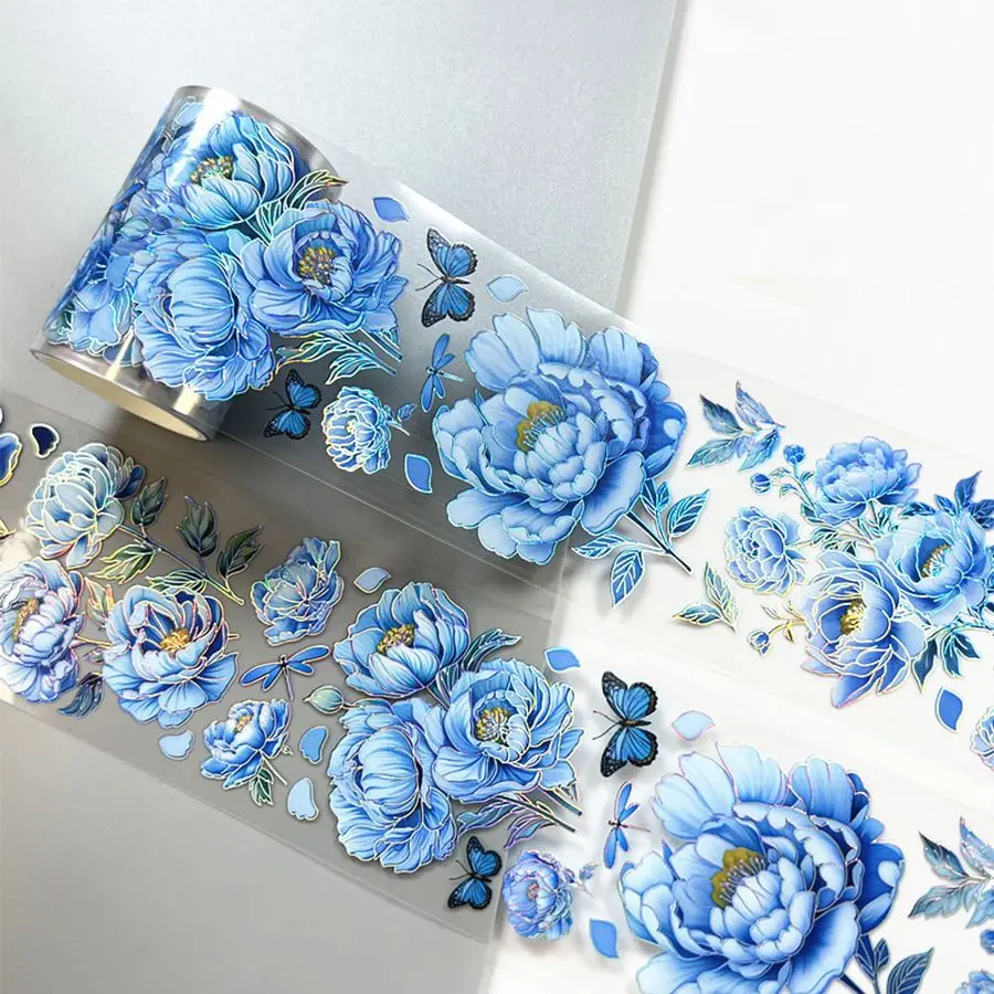 

Лазерная лента 3M синяя красная цветочная