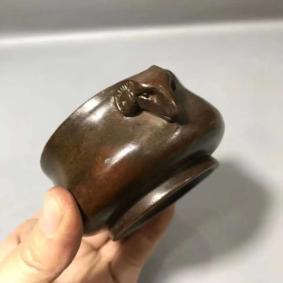 Горелка для благовоний Seiko antique Xuande маленькая горелка с козьим ухом в старом и