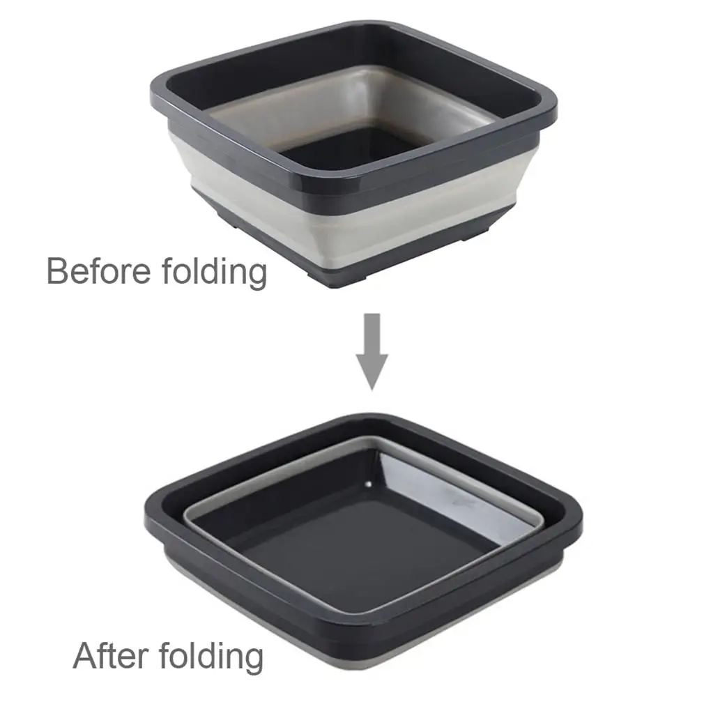 

Складная раковина, портативная Выдвижная утолщенная Водонепроницаемая раковина, устойчивое ведро для стирки, уличная стирка автомобиля