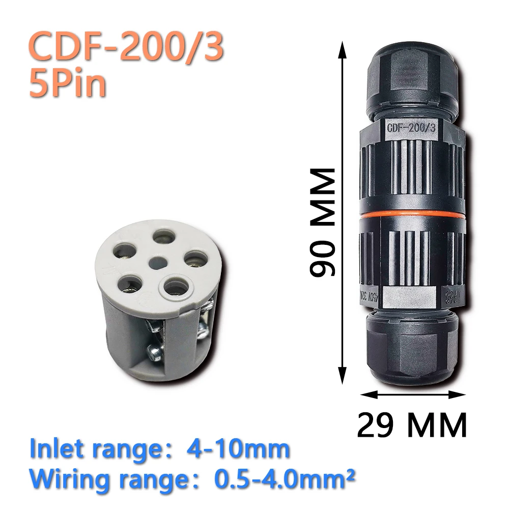 IP68 БЫСТРОРАЗЪЕМНАЯ Клеммная колодка Разъем для подключения провода