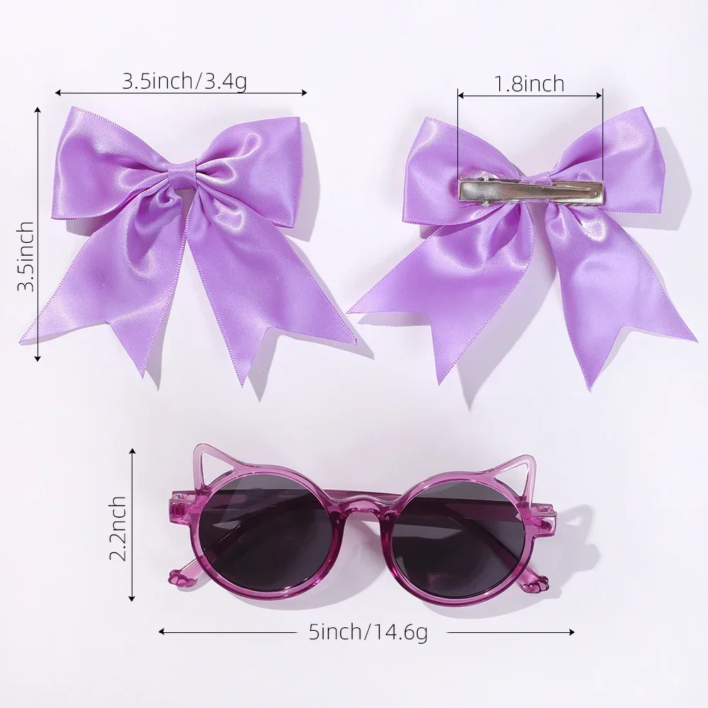 3 шт./партия Детские зажимы для волос с бантом