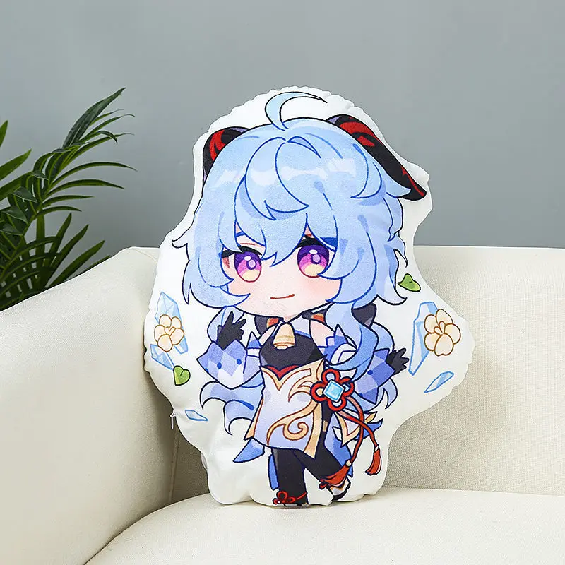 

New Game Anime Costume Genshin Impact Anime Peripheral Plush Doll Cute Alien Back Cushion Christmas Halloween Gift