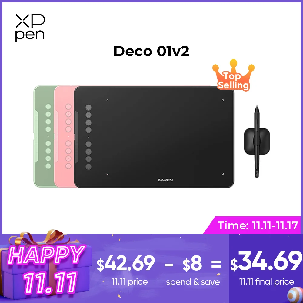 Графический планшет XPPen Deco 01 V2 10-дюймовый