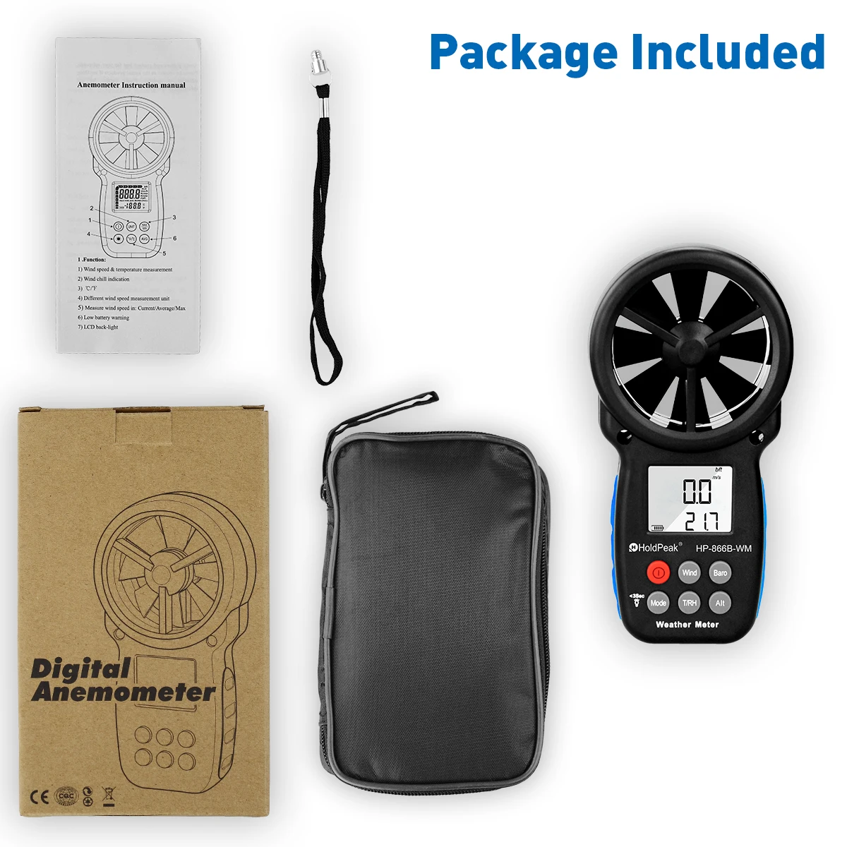 

Инструкция к анемометру HP-866B-WM