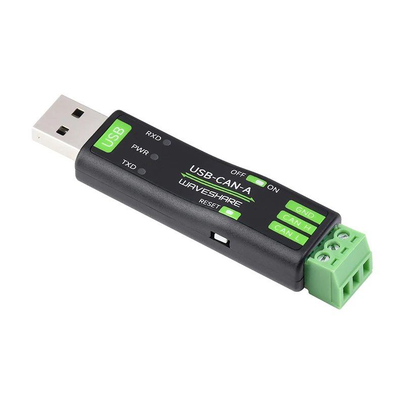 Фото Анализатор адаптера USB-CAN, модель A, решение для чипа STM32, скорость передачи CAN, 5 кбит/с-1 Мбит/с, несколько режимов работы, совместимость с несколькими системами №3
