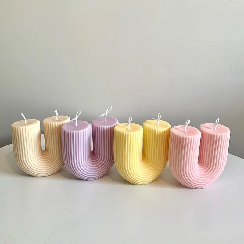 U-образная форма для ароматерапии в виде свечи сделай сам геометрические