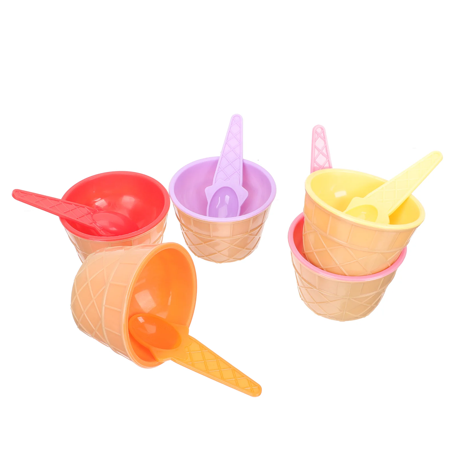 

5 Sets Party Fruit Serving Cup Pudding Holding Cup Dessert Storage Bowls