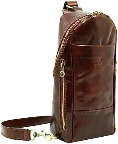 

Прочная кожаная сумка через плечо-Коричневая Сумка-слинг-сумка-мессенджер для мужчин и женщин-сумка через плечо ручной работы рюкзак