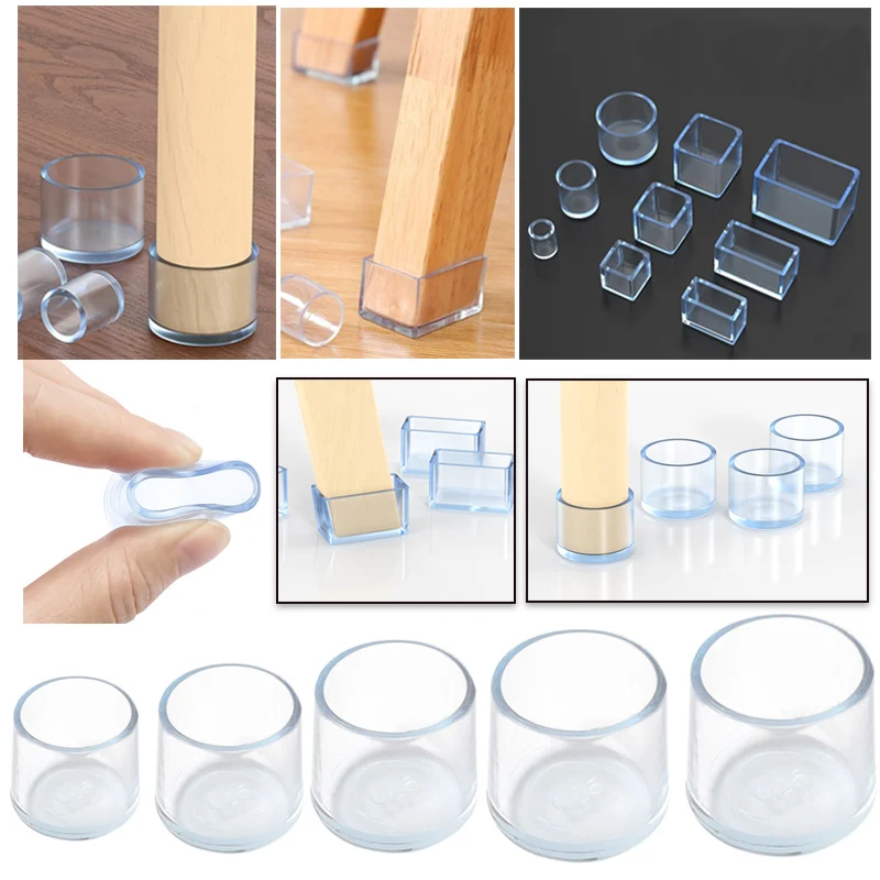 Foot Cover Silicone Wear-resistant Cap Noise Reduction Protect Floor