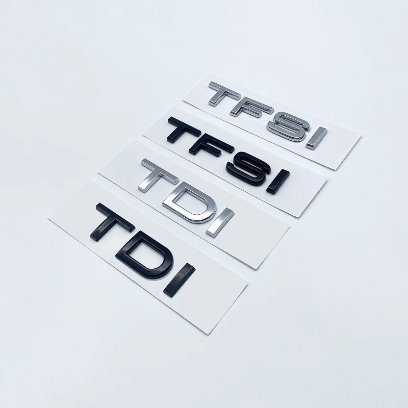 

3D хромированный глянцевый черный ABS TDI TFSI наклейка с эмблемой на заднее стекло автомобиля для Audi A1 A3 A4 A5 A6 A6L A7 A8 S3 S6 Q3 Q5 Q7 TT S RS