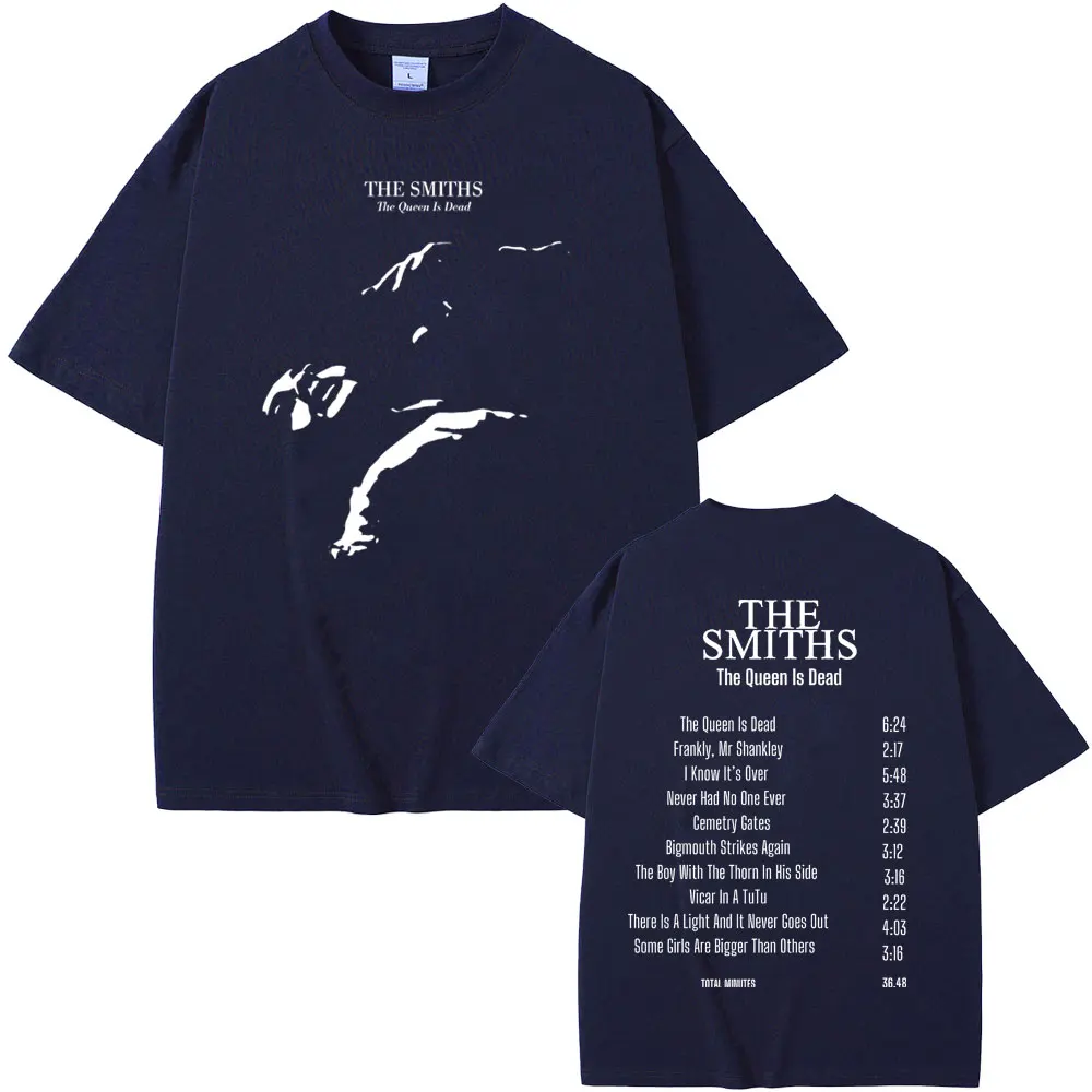 Футболка мужская оверсайз с принтом альтернативной рок-группы The Smiths Queen Is Dead