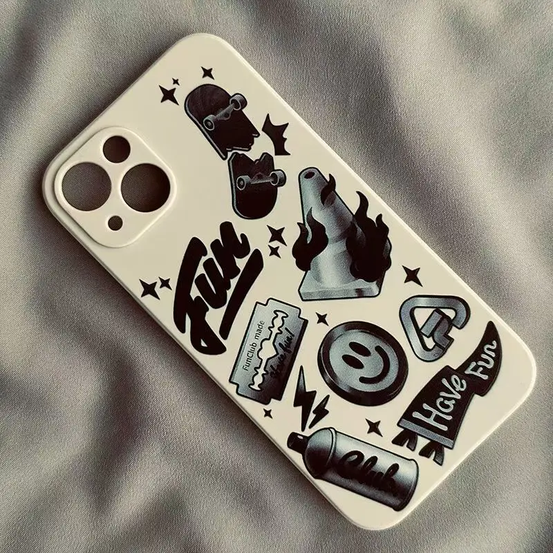 Чехол для Телефона iPhone 16 Pro Max 7 8 Plus SE2 X XR XS 15 14 13 12 11 мягкий чехол с рисунком