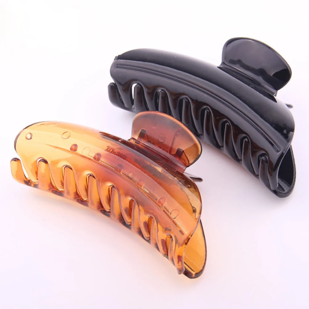 

4PCS/Set Hair Claw Practical Smooth Surface Unique Hair Clip for Daily Use