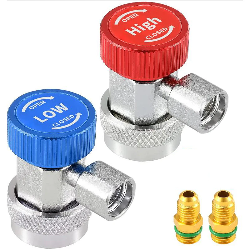 

R134a Recharging R134a Connectors Manifold Coupler Fittings, Quick Adapter R134a Adapter Evacuation For System Car