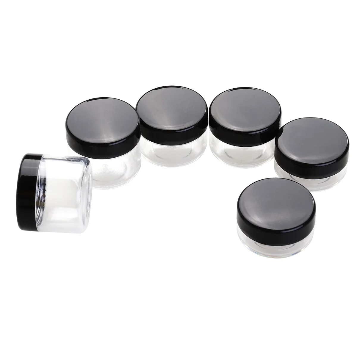 

6pcs Makeup Sample Jars with lids for Make, Eye Shadow, Creams Sample, Including 10g/ 15g/ 20g, Each Size of 2pcs