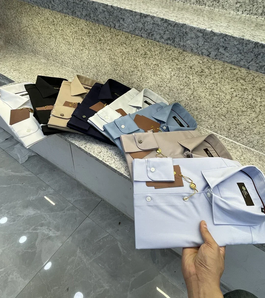 Мужская рубашка BLLIYOSS из смеси шелкового шелка 24FW новая повседневная