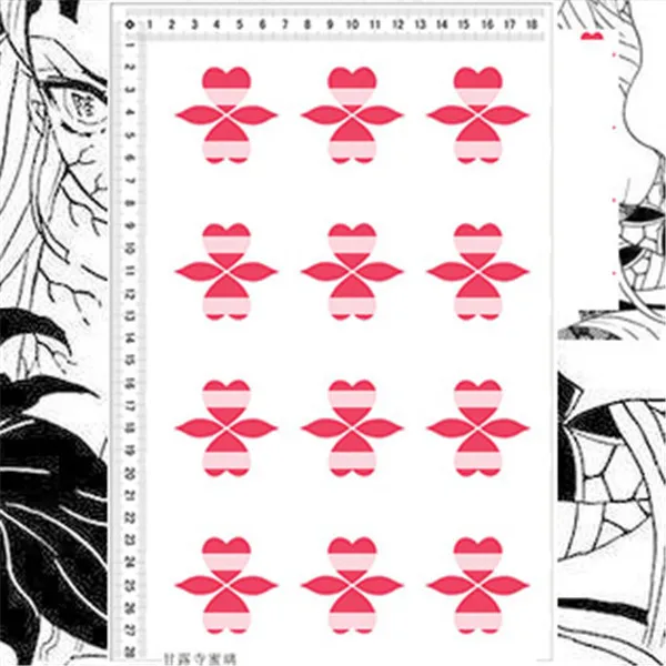 Тату-наклейка временная Demon Slayer Kimetsu No Yaiba Kamado Tanjirou Tomioka Giyuu |