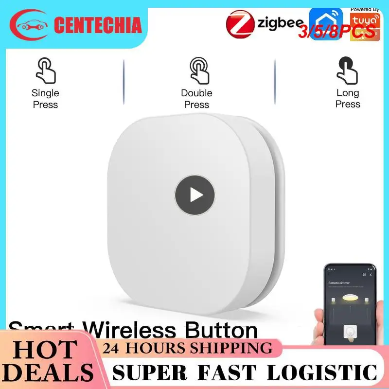 

3/5/8PCS Smart Home Smart Button Switch Automation Scenario Scene Switch Button Controller One Key Control