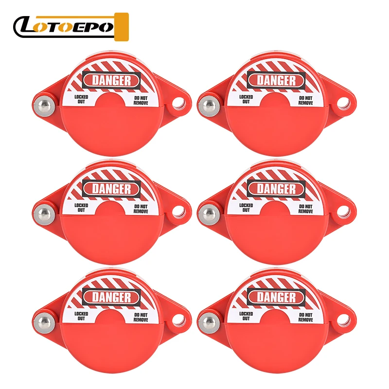 

EP-8231 Polypropylene Plastic Gate Valve Lock Safety Lockout 6Pcs