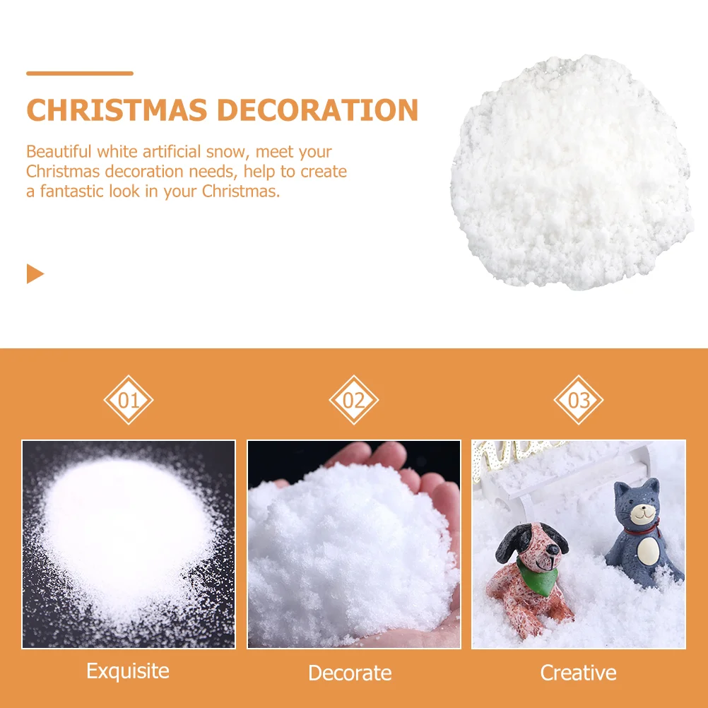 500 г рождественский орнамент снежный порошок искусственный для поделок