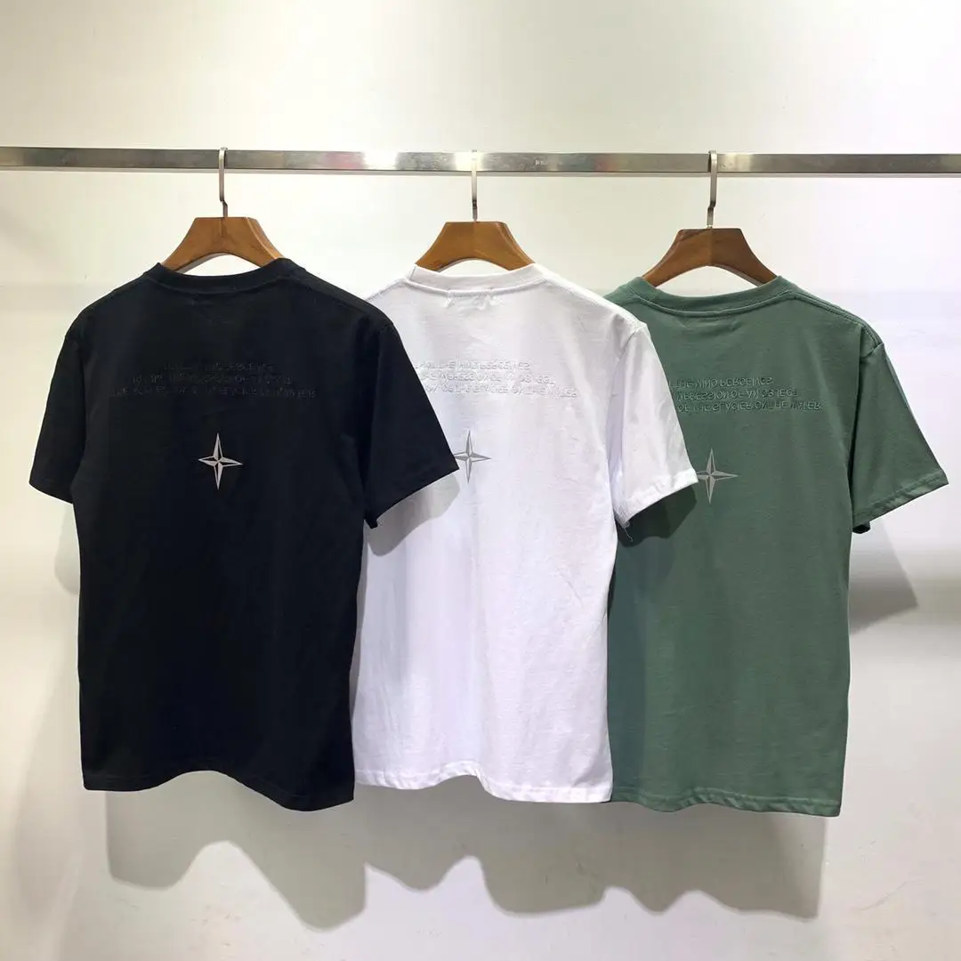 

Mens Island T-shirt Beach Design O-Neck T Shirt Male Short Sleeve Summer Tees Solid Color Couples Cotton Tops