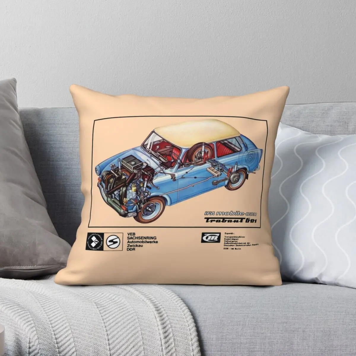 

Наволочка на квадратную подушку TRABANT 601 из полиэстера и льна с бархатным узором на молнии Декоративная Наволочка на подушку чехол на диван н...